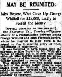 George WHITTELL - New York Herald New York November 19, 1903