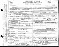 George Andrew WILBUR - Death