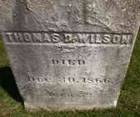Thomas D WILSON - Grave