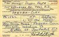 Herbert Stowell WOLFE - 1942 Draft Registration