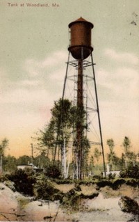 Woodland, Maine, USA - Water Tank at Woodland, Me., 1912